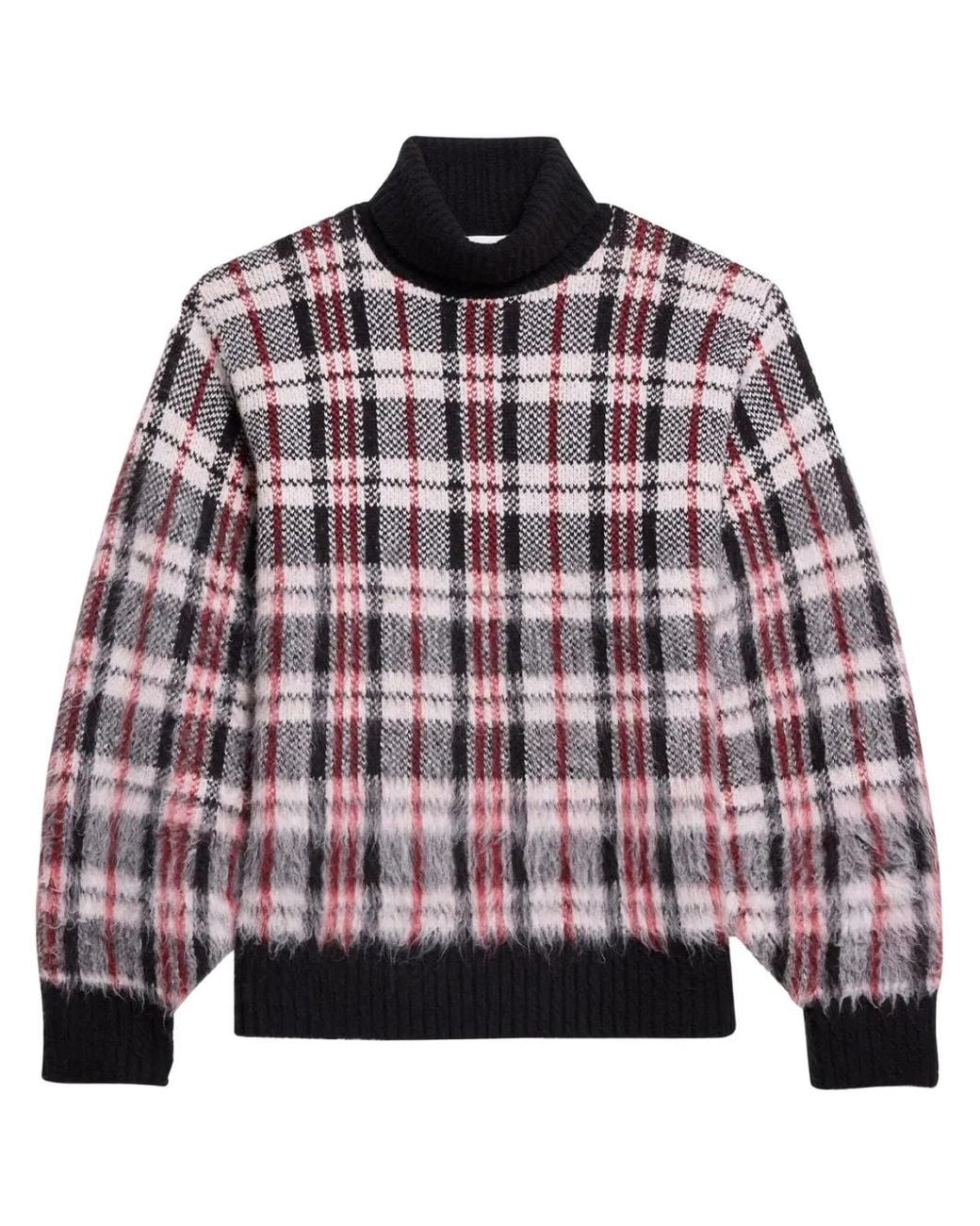 Helmut Lang Red Plaid-Check Jumper