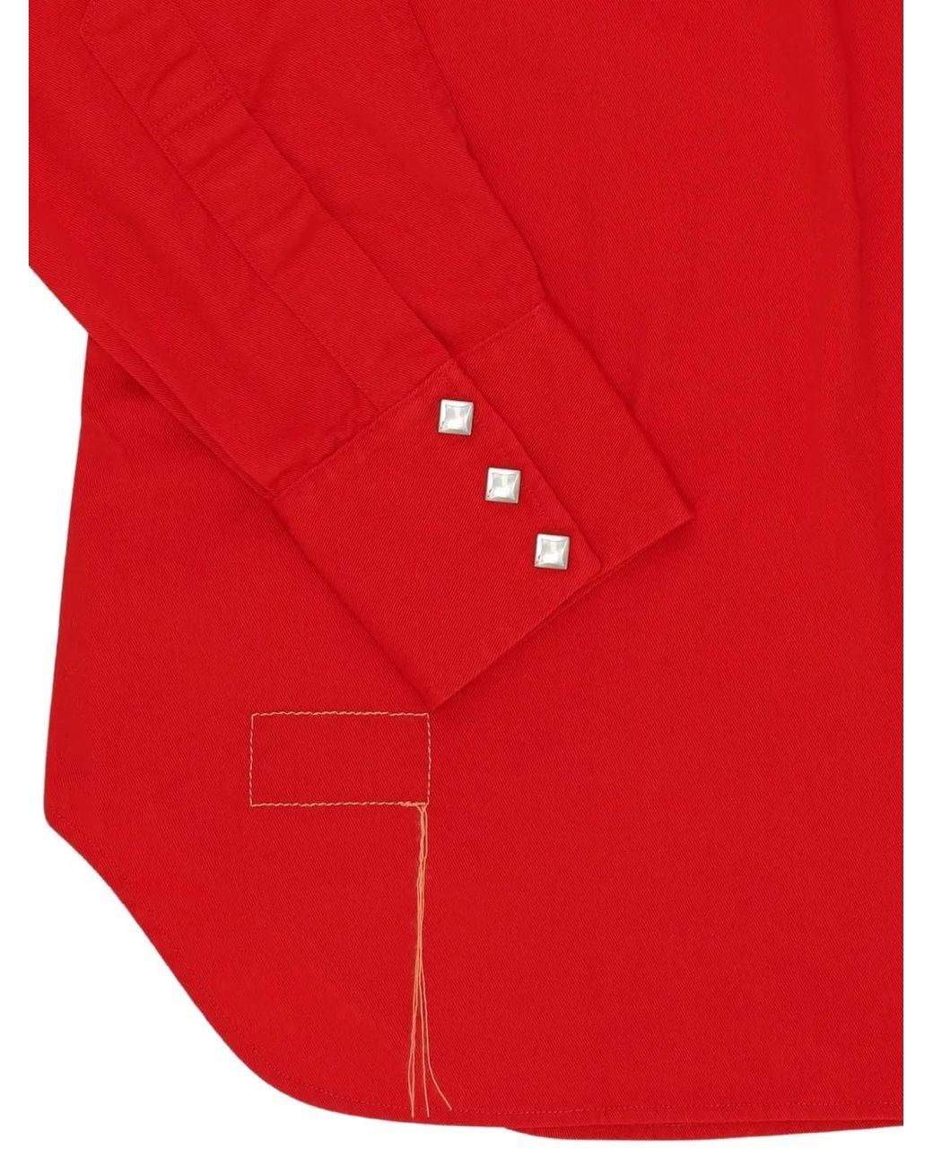 Fortela Red X Big Yank Stakes Western Shirt for men