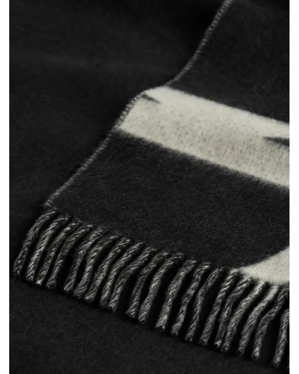 Totême  Black Brushed Scarf