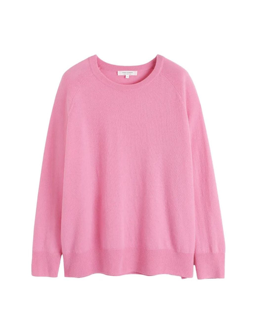 Chinti & Parker Pink Cashmere Slouchy Sweater