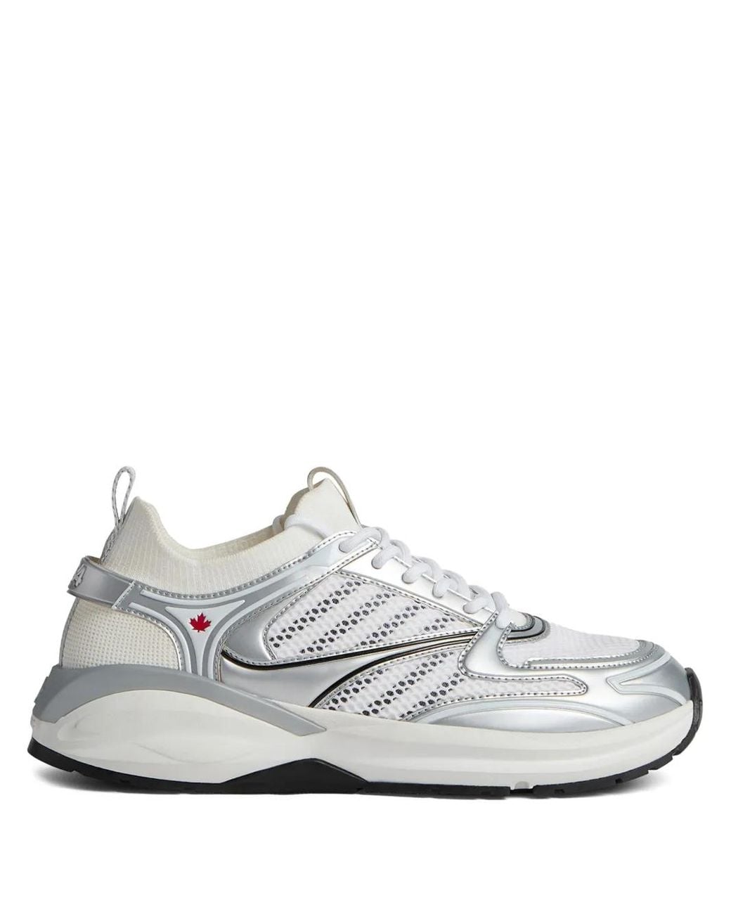 DSquared² Dash Sneakers Mit Mesh-Einsätzen in White für Herren