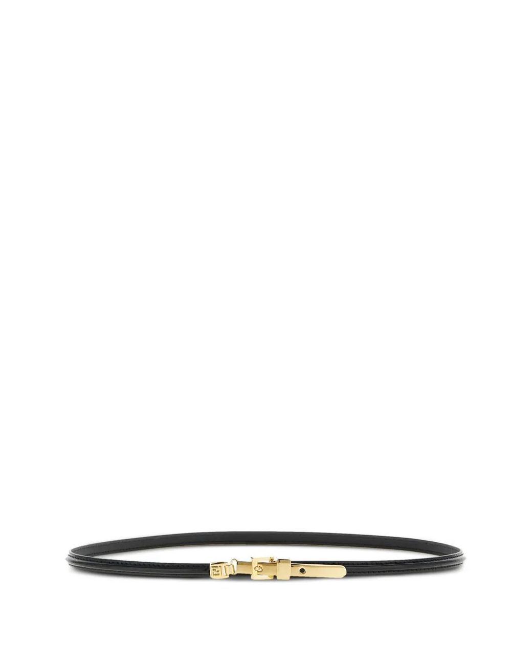 Fendi White Logo-Engraved Buckled Belt