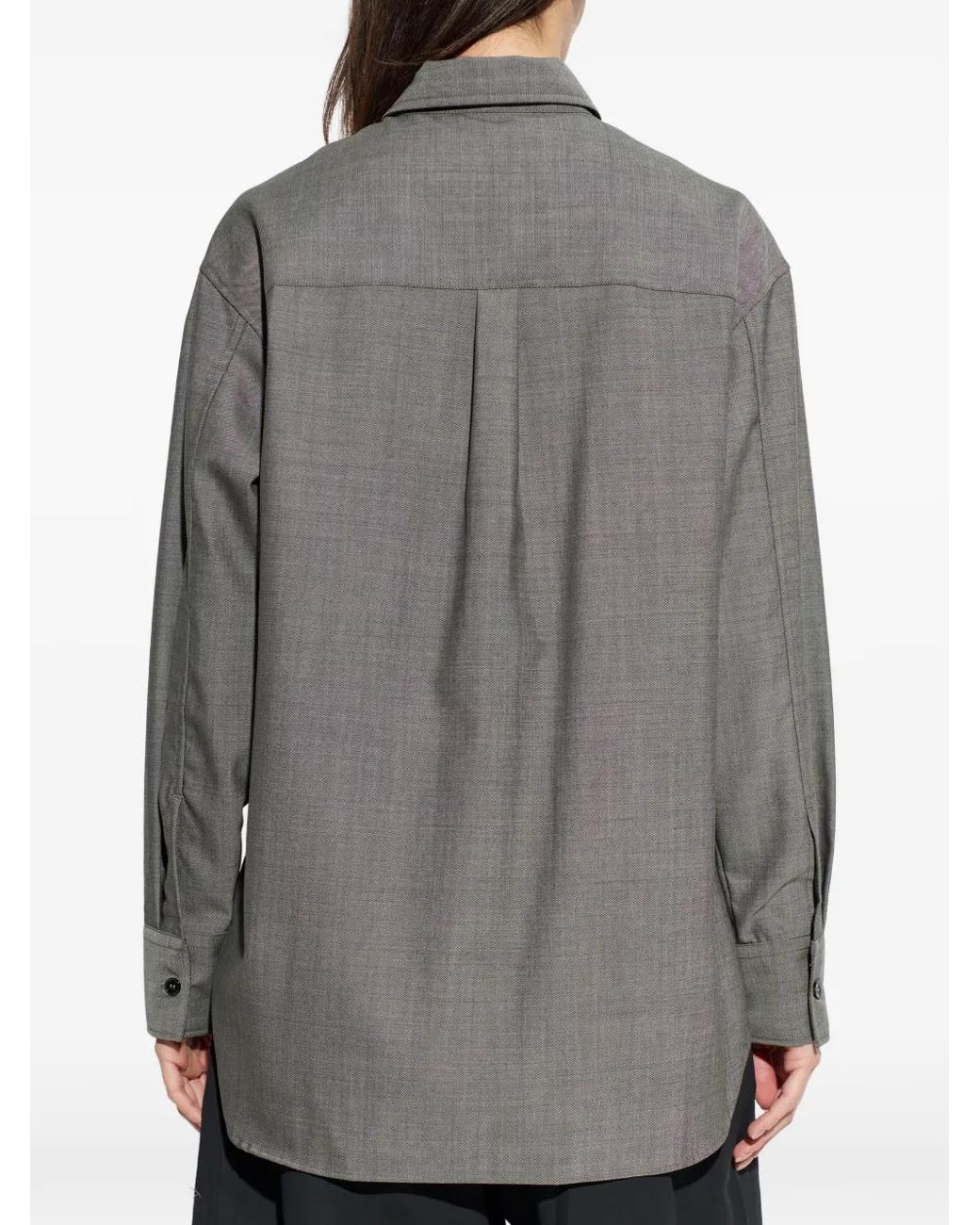 Studio Nicholson Gray Rouen Wool Shirt