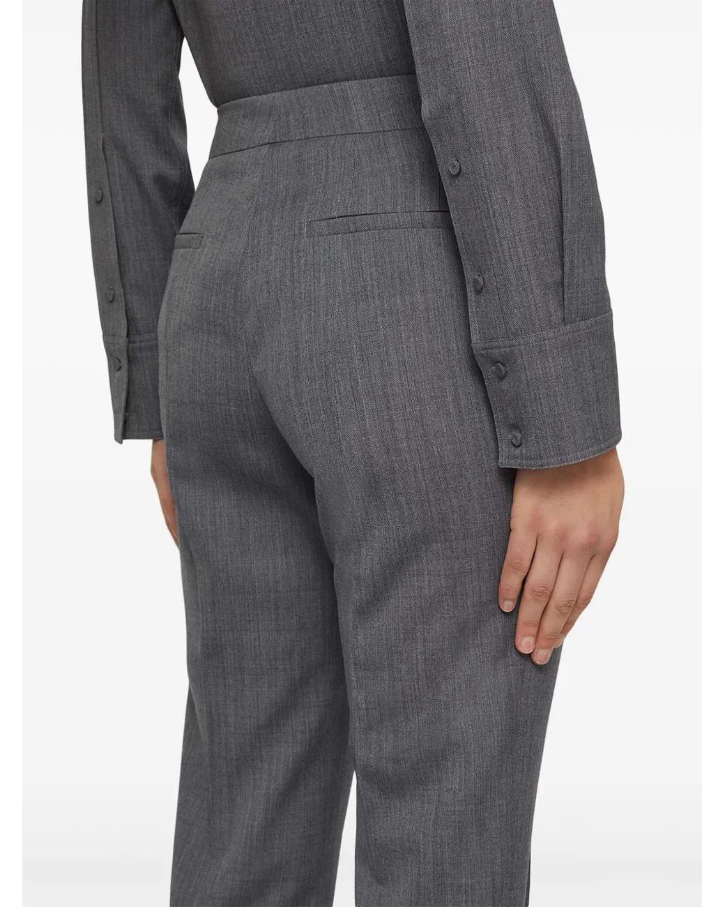 Jil Sander Wollen Pantalon in het Gray