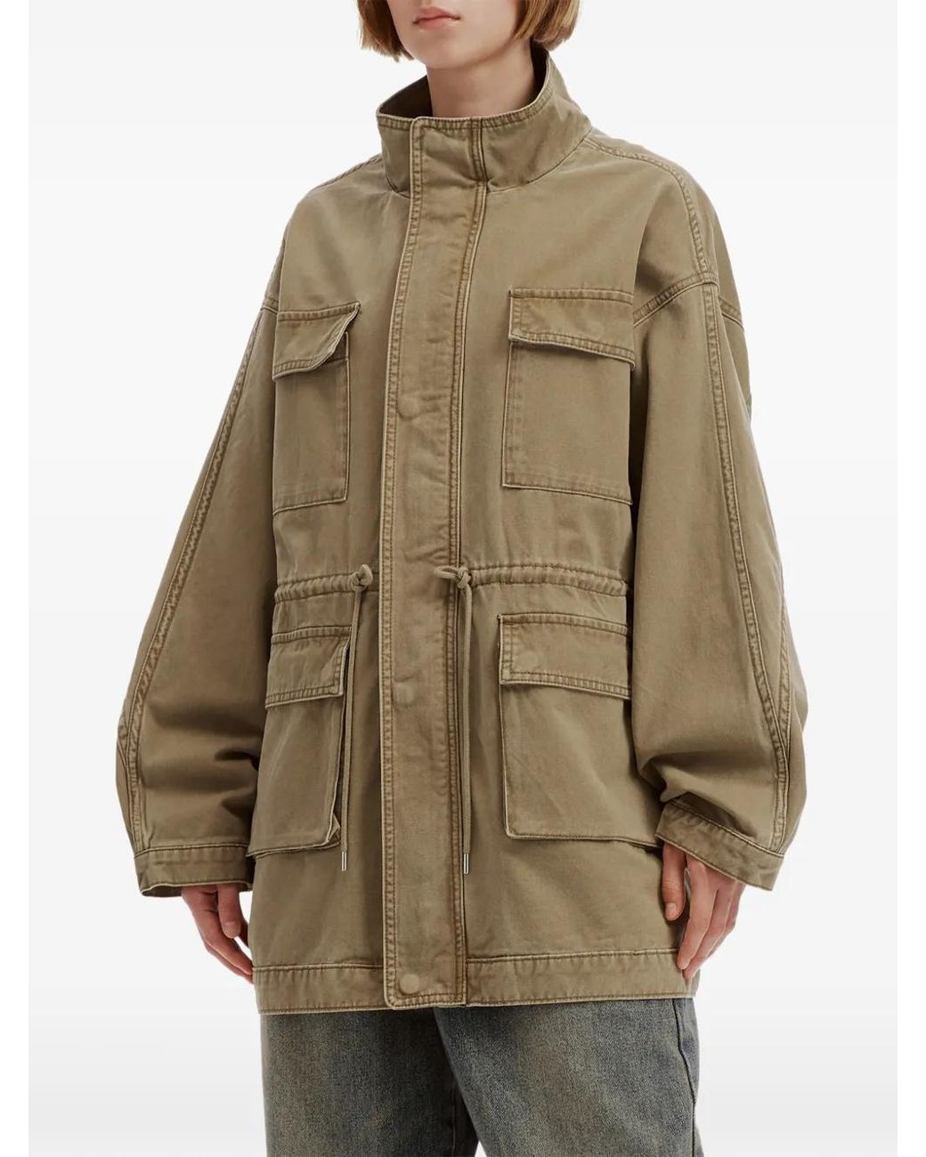 B+ AB Natural Veste À Taille À Lien De Resserrage