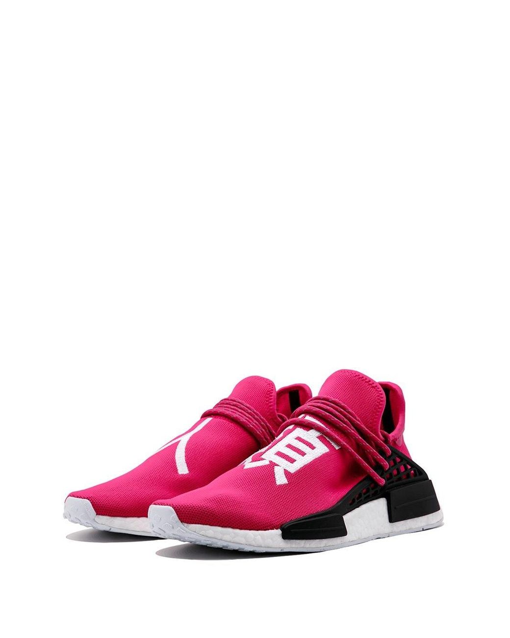 pink human race sneakers
