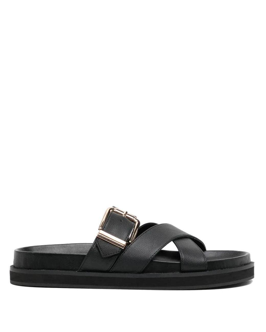 Senso Black Nia I Leather Sandals