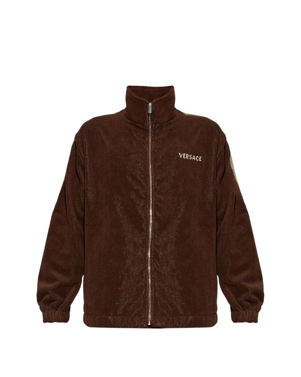 Versace Brown Veste Zippée À Imprimé Medusa