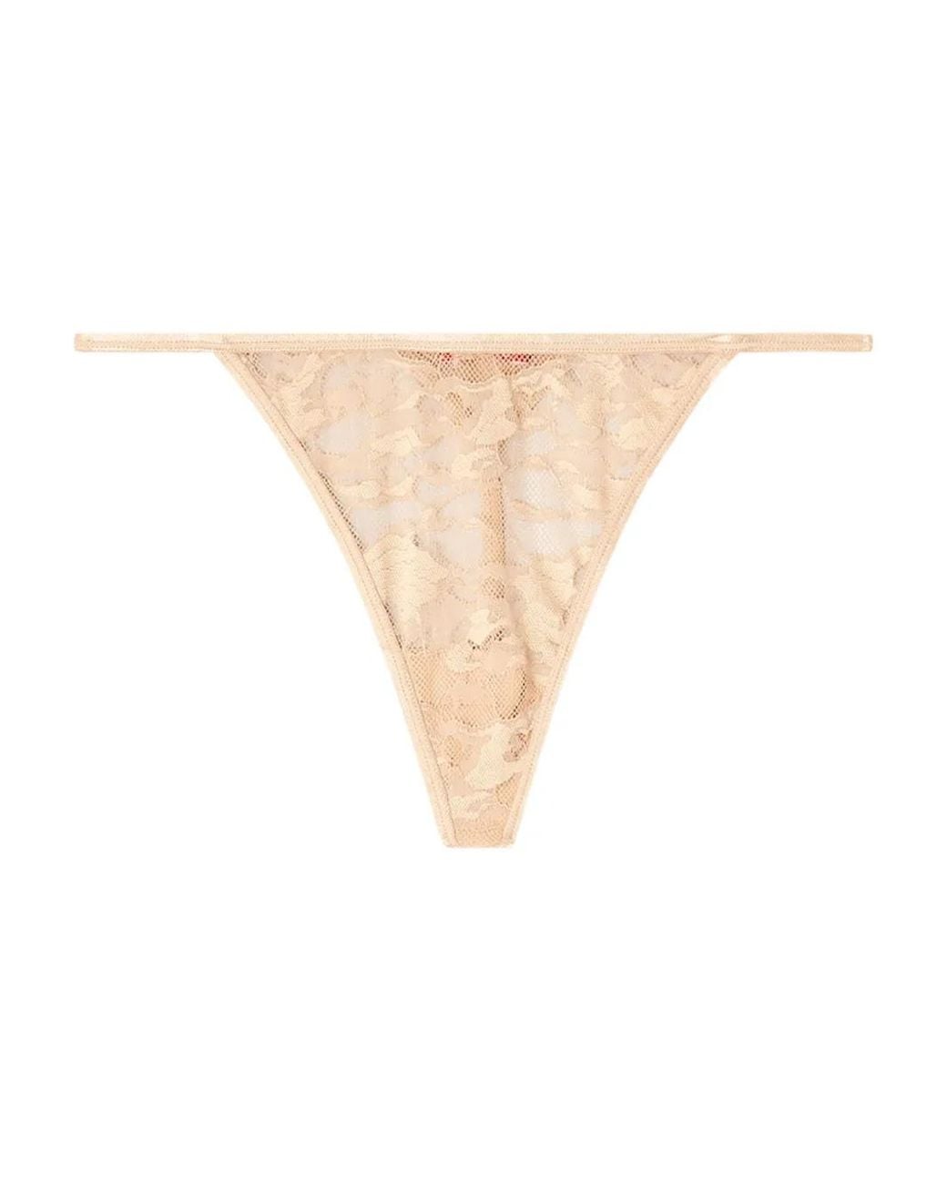 DIESEL White Stacy-Utlt Lace Thongs