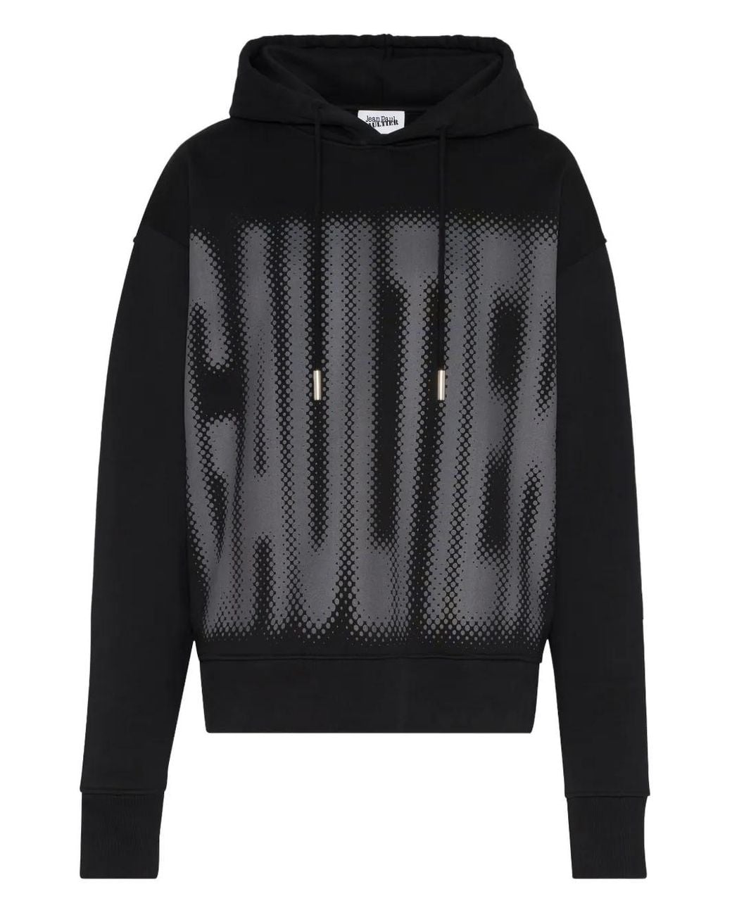 Jean Paul Gaultier Black Halftone-Print Hoodie