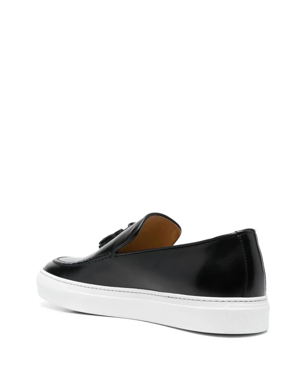 Scarosso Black Amadeo Leather Sneakers for men