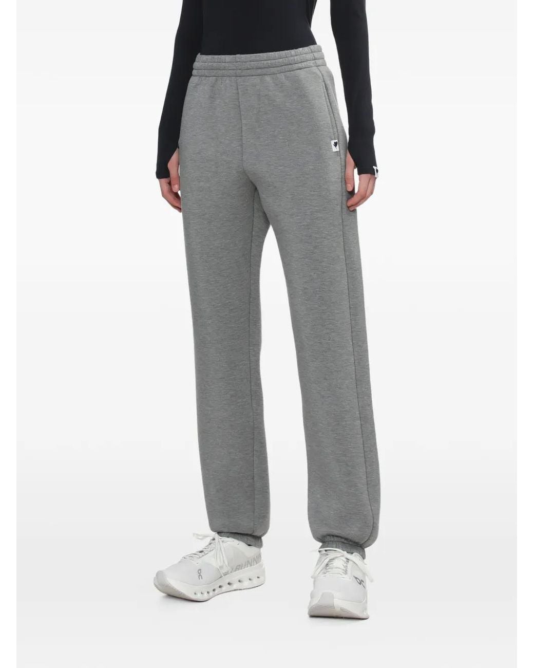 A Bathing Ape Gray Logo Patch Trousers