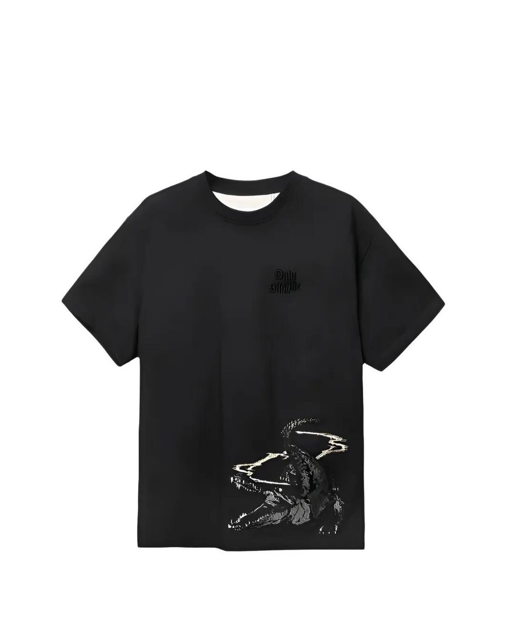 Only the Blind Black Crew-Neck T-Shirt for men