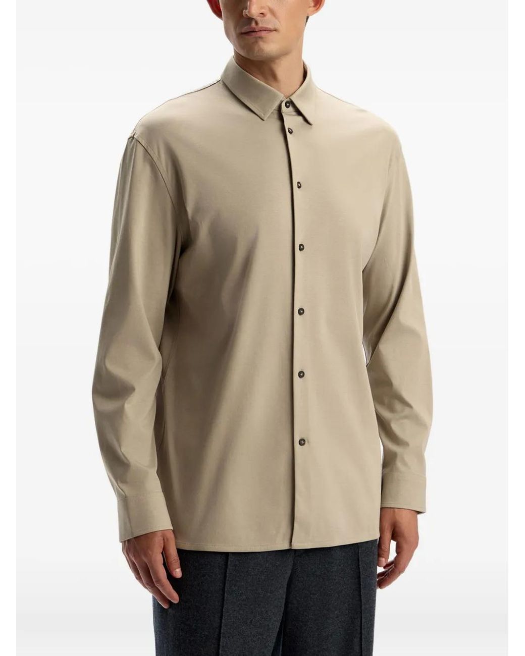12 STOREEZ Natural Cotton Button-Down Shirt for men