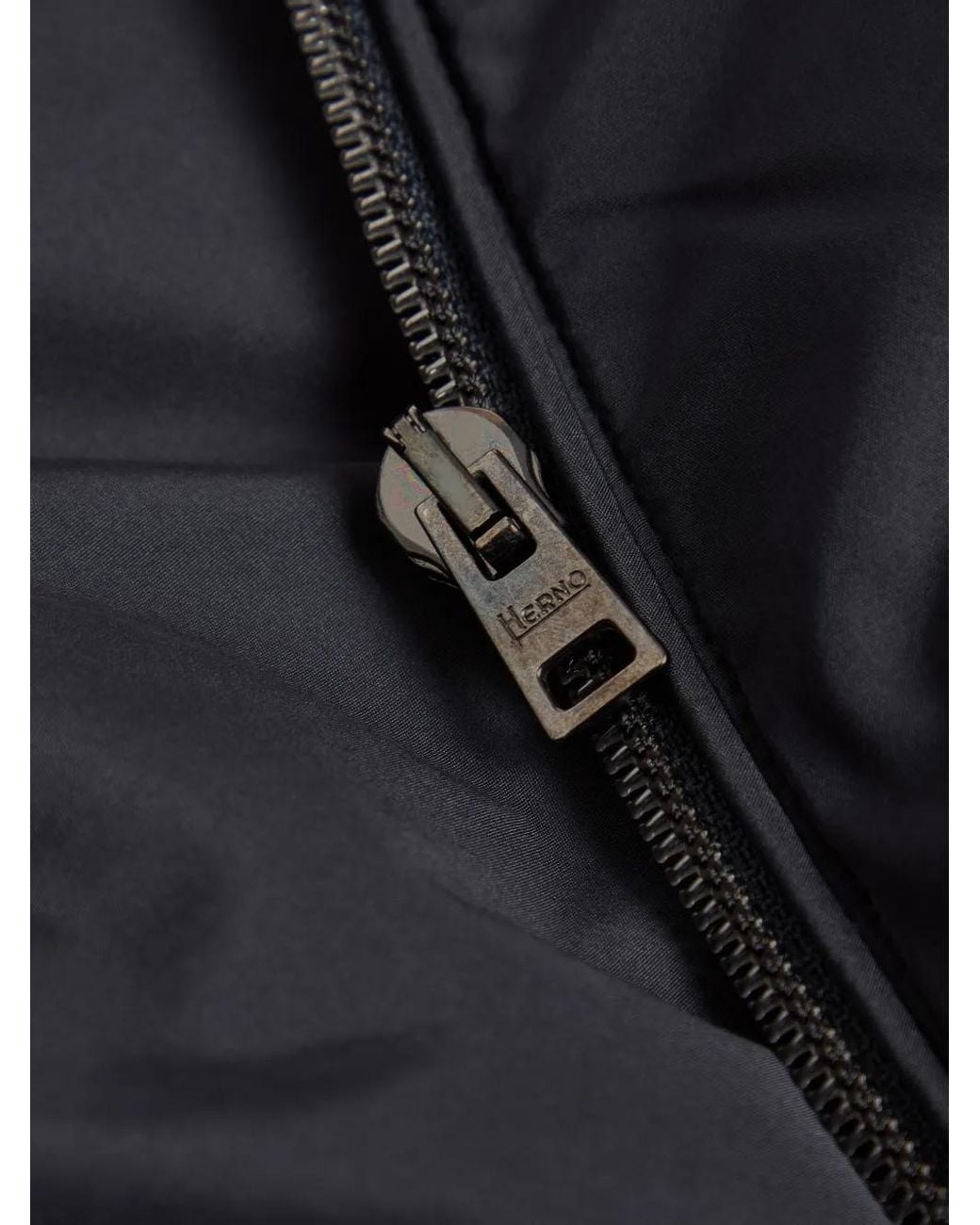 Herno Blue Hooded Jacket for men