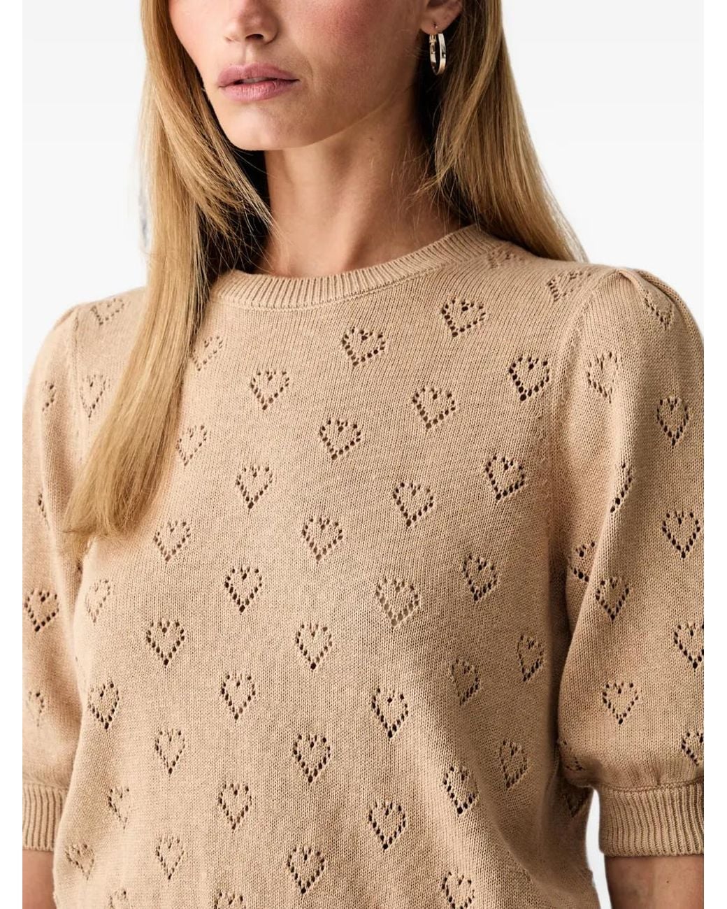 Twinset Black Jumper With Heart Pattern