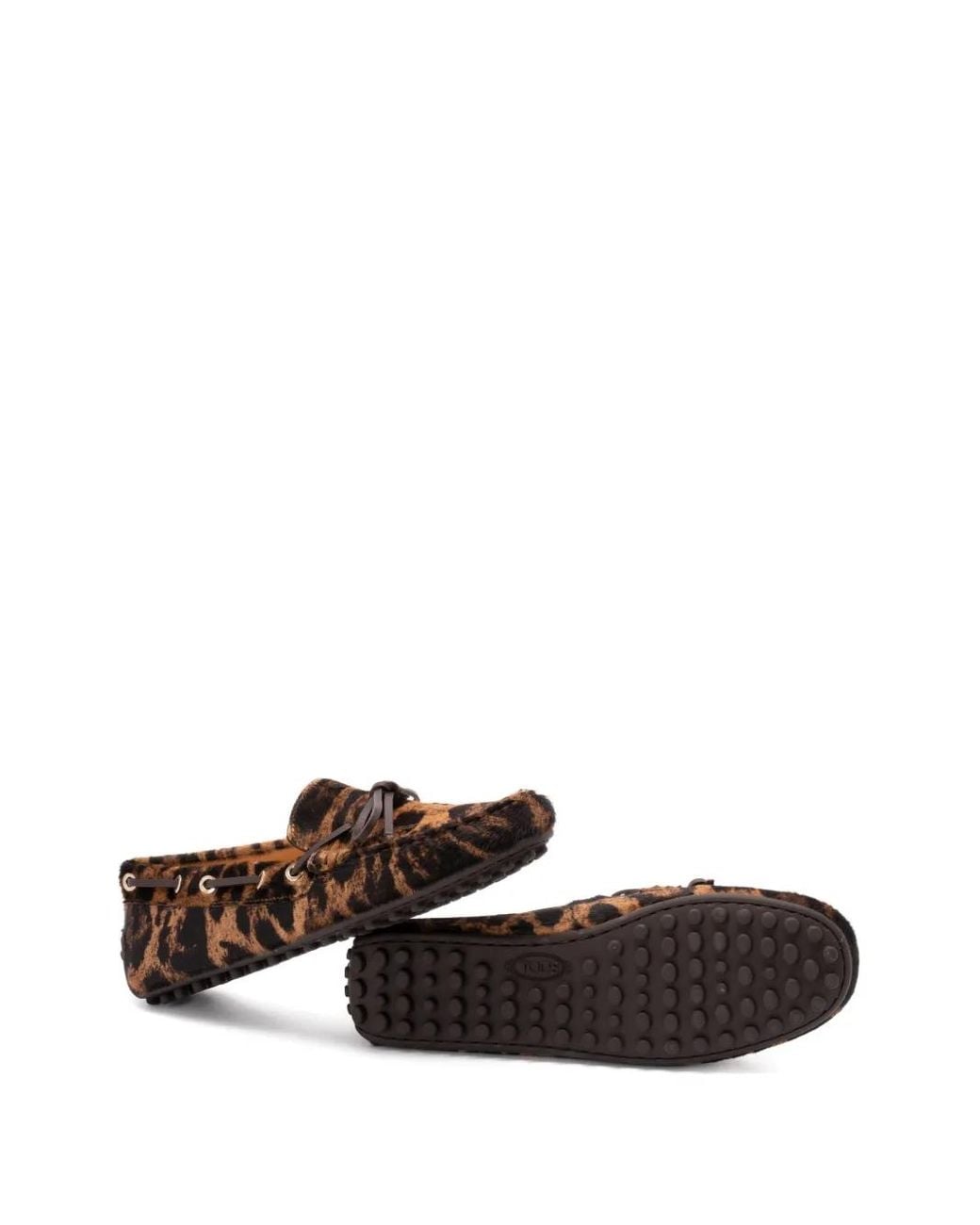 Tod's Brown Calf Leather Shoes