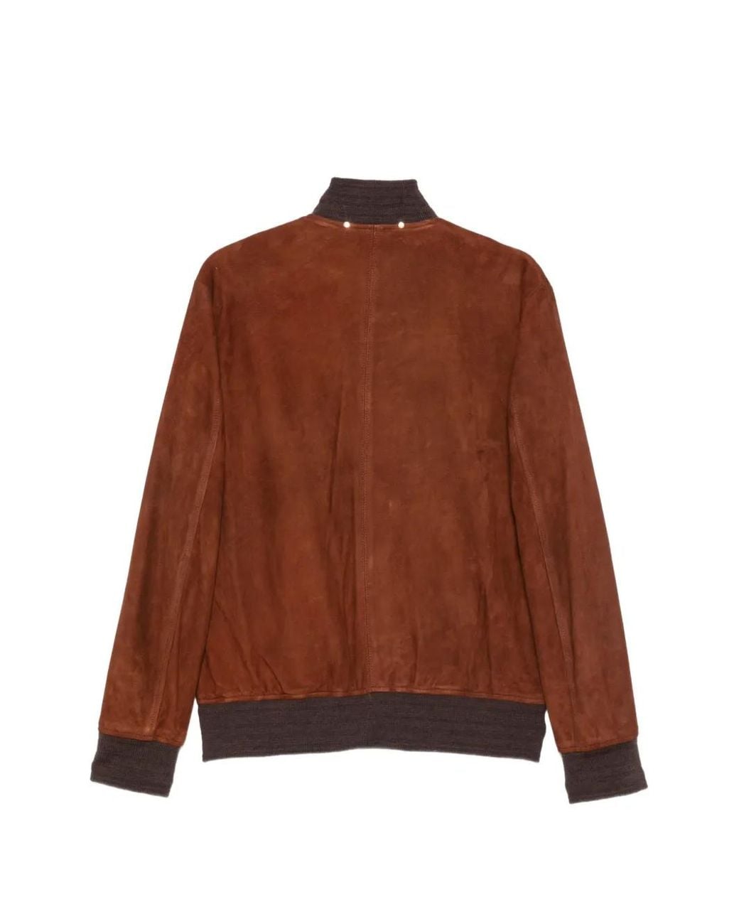 Paul Smith Brown Suede Zip-Fastening Jacket for men