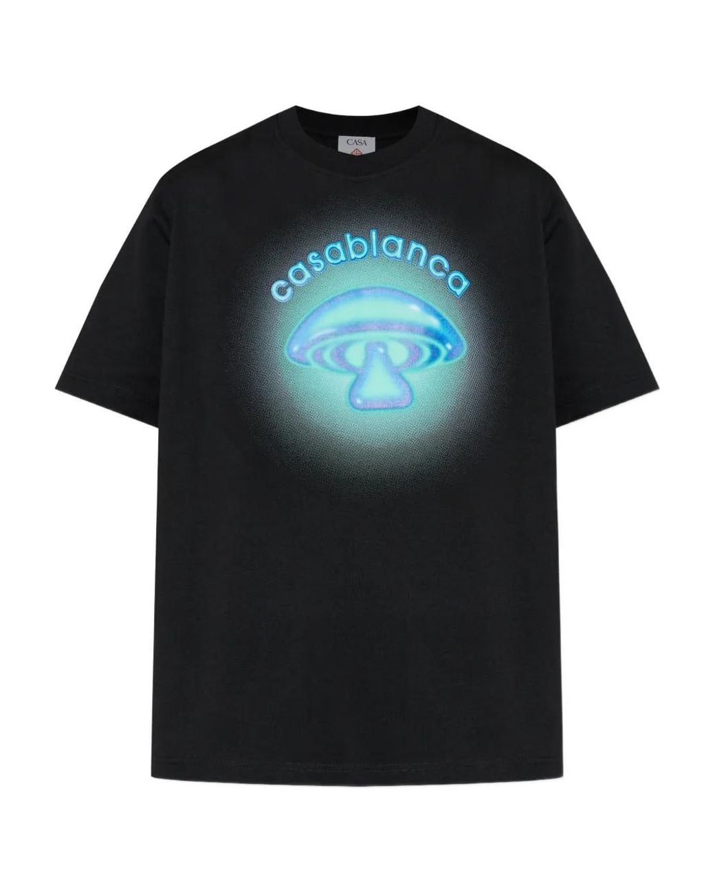 Casablanca Black Airbrush Mushroom T-Shirt for men