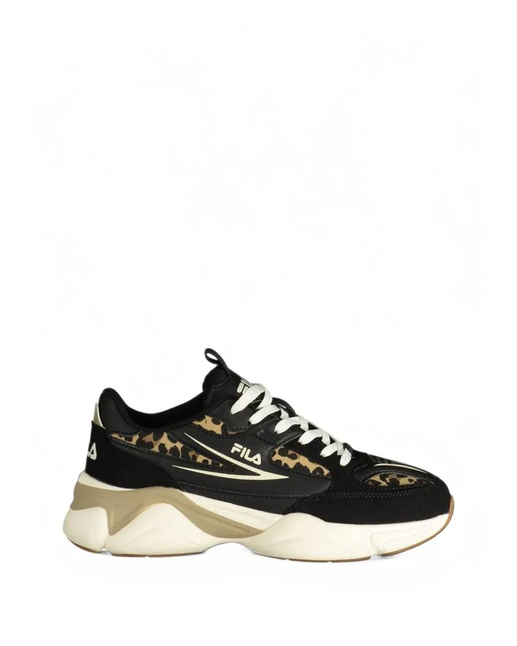 Fila Black Baskets À Imprimé Léopard