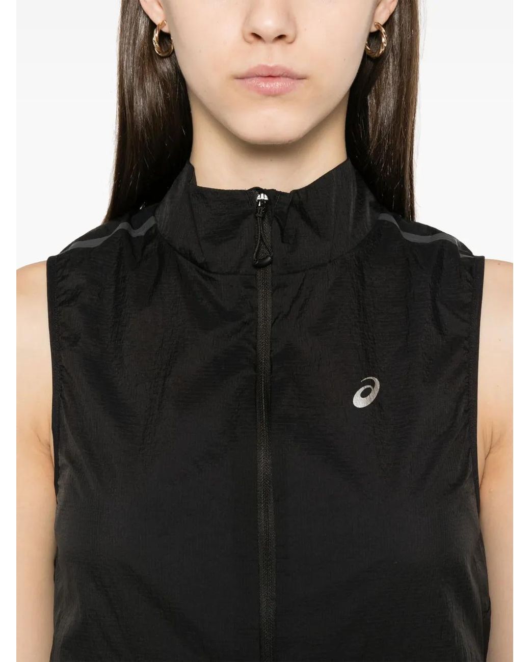 Asics Black Metarun Packable Gilet Clothing