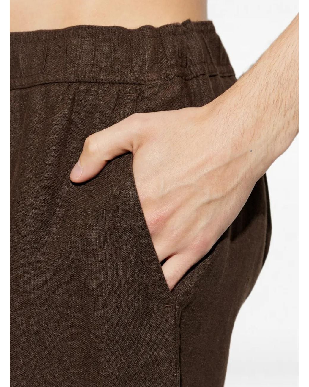 Samsøe & Samsøe Brown Sajabari Elasticated-Waist Trousers for men