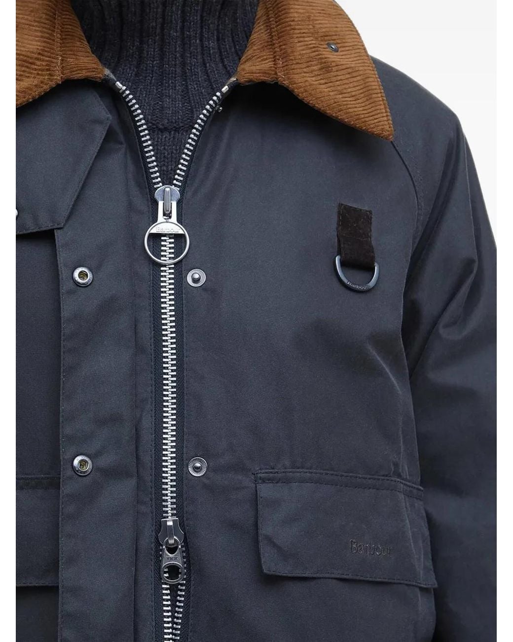 Barbour Black Spey Waxed Jacket