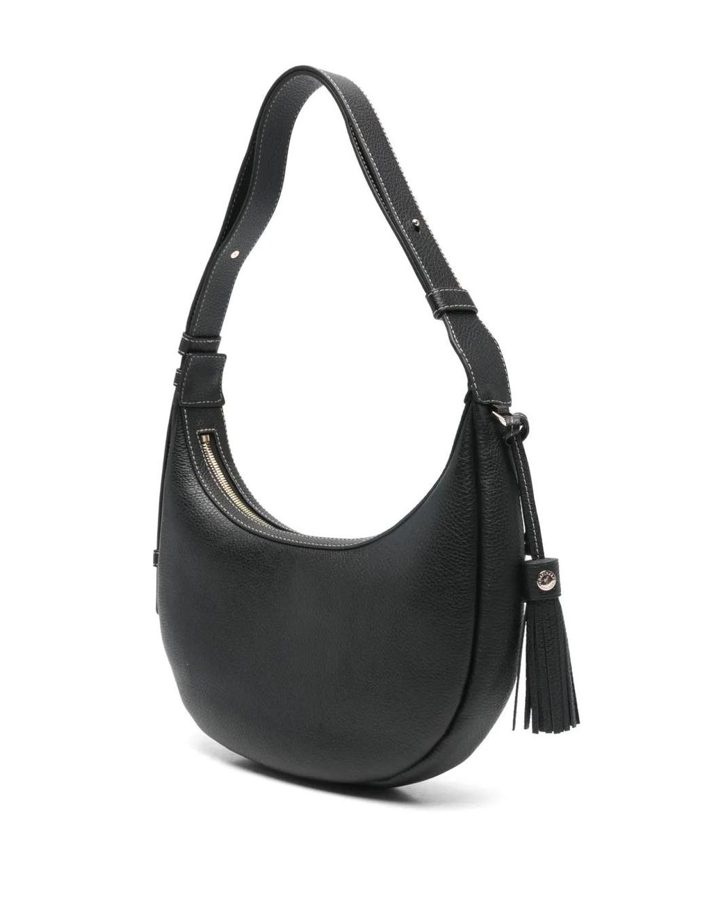 Aspinal Black Small Hudson Shoulder Bag