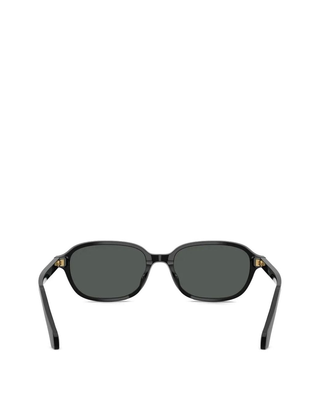 Versace Gray Oval-Frame Medallion Sunglasses