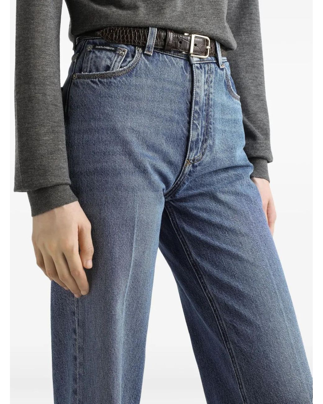 Dolce & Gabbana Blue Pants 5 Pockets