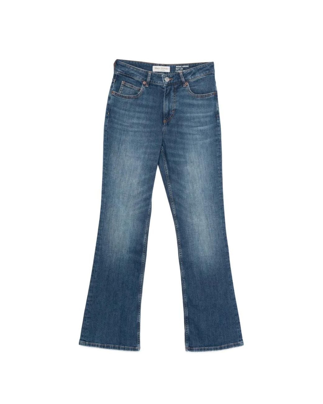 Marc O' Polo Blue Kiruna Flared-Fit Jeans
