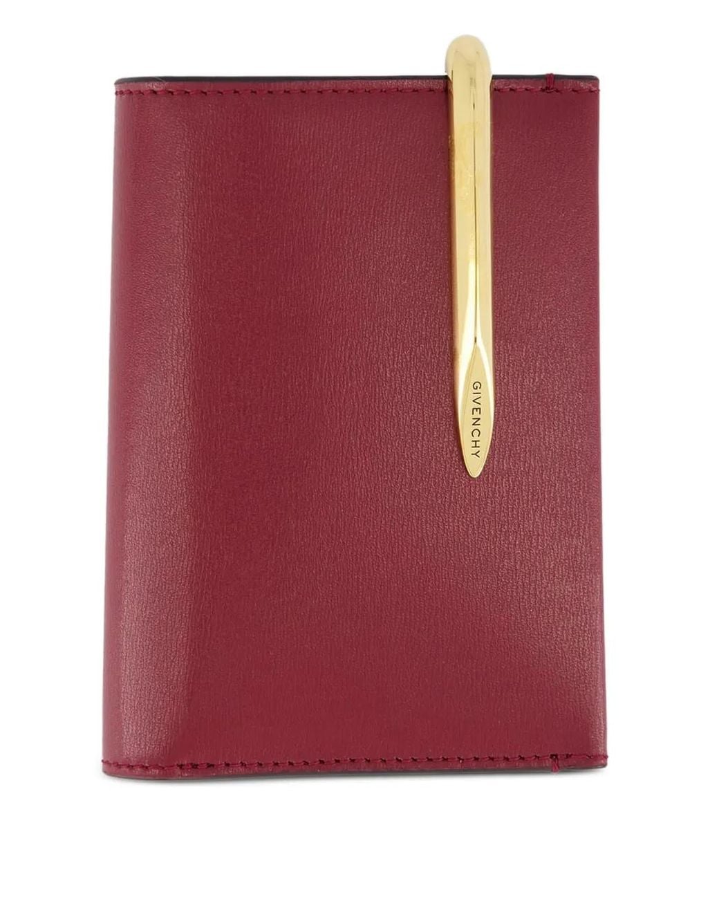 Givenchy Purple Pinch Portemonnaie Aus Leder