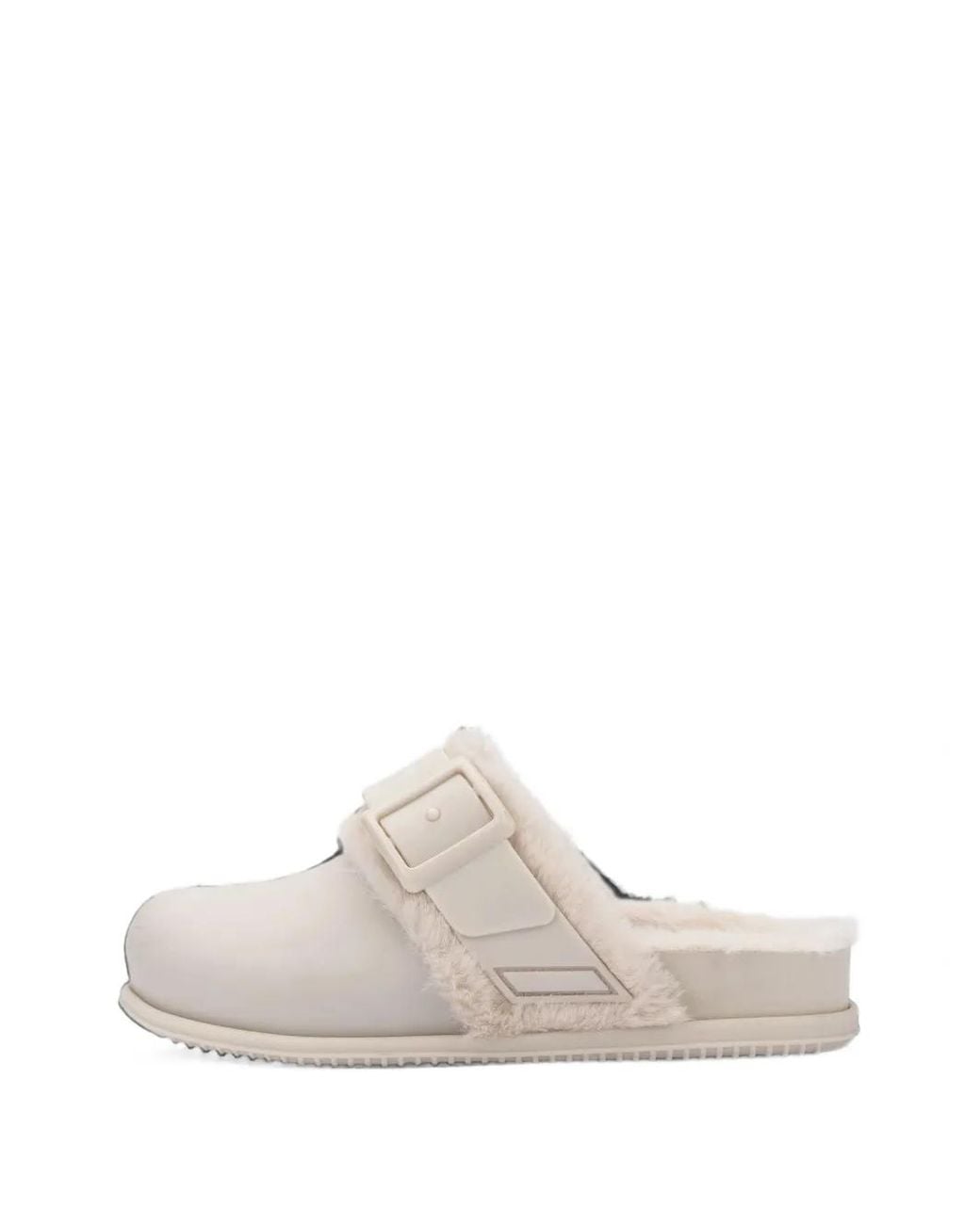 Melissa White Mules Cosy Warm