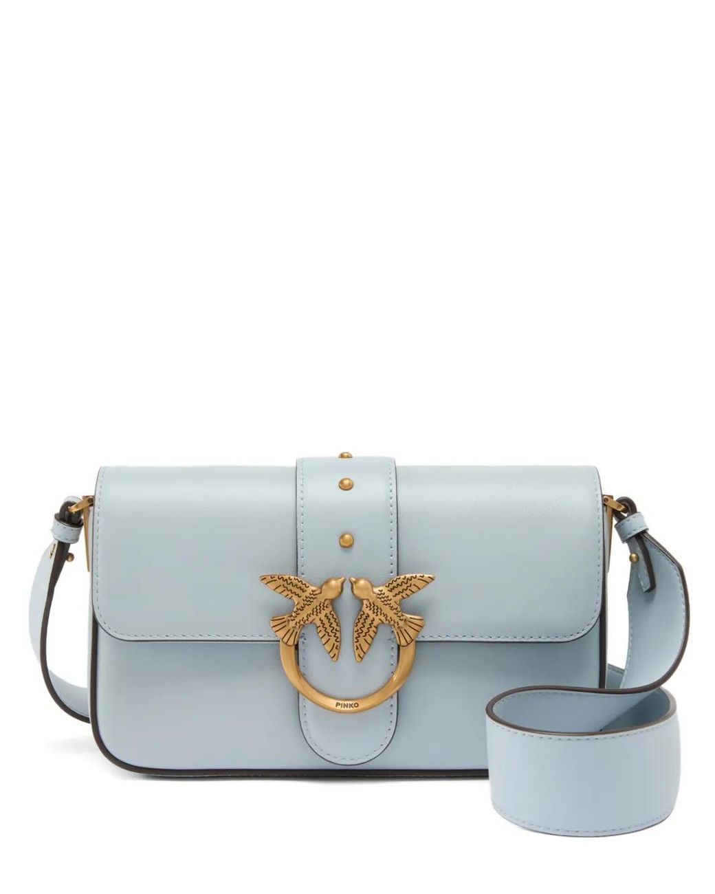 Pinko Blue Mini Love Bag Cross Body Bag