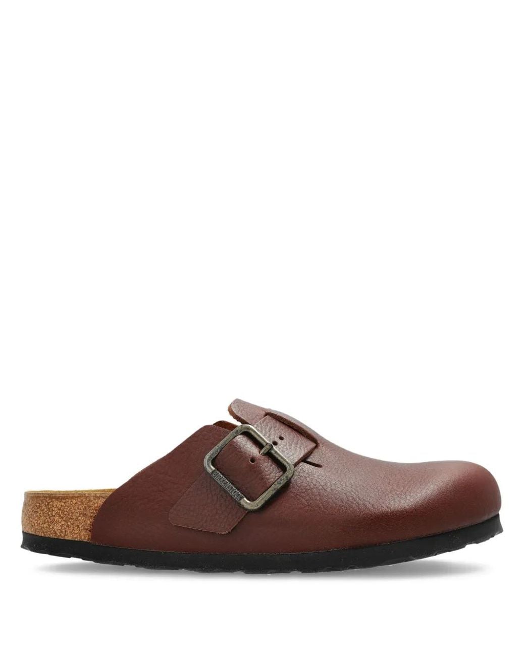 Birkenstock Brown Boston Wb Buckle Strap Mules for men
