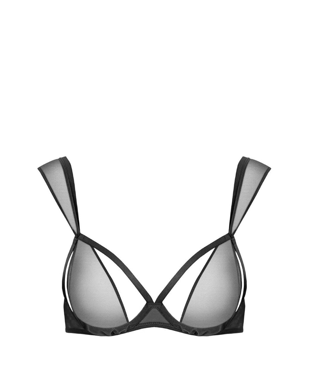 Maison Close Black L'Amoureuse Sheer Bra