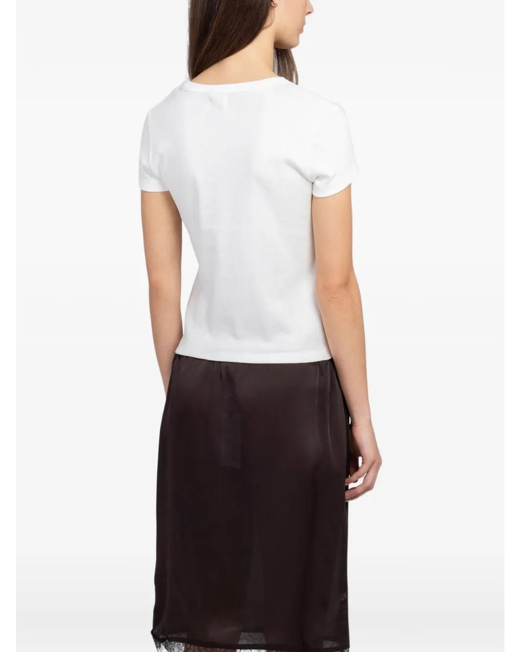 St. Agni White V-Neck T-Shirt