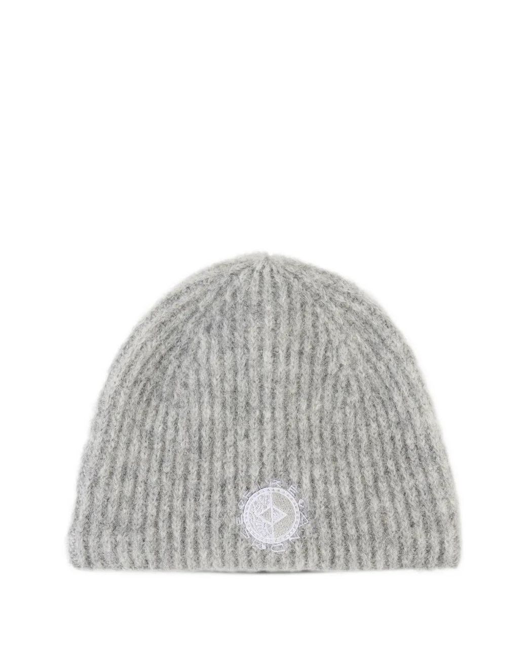 Bogner Fire + Ice Gray Aneta Ribbed-Knit Beanie Hat