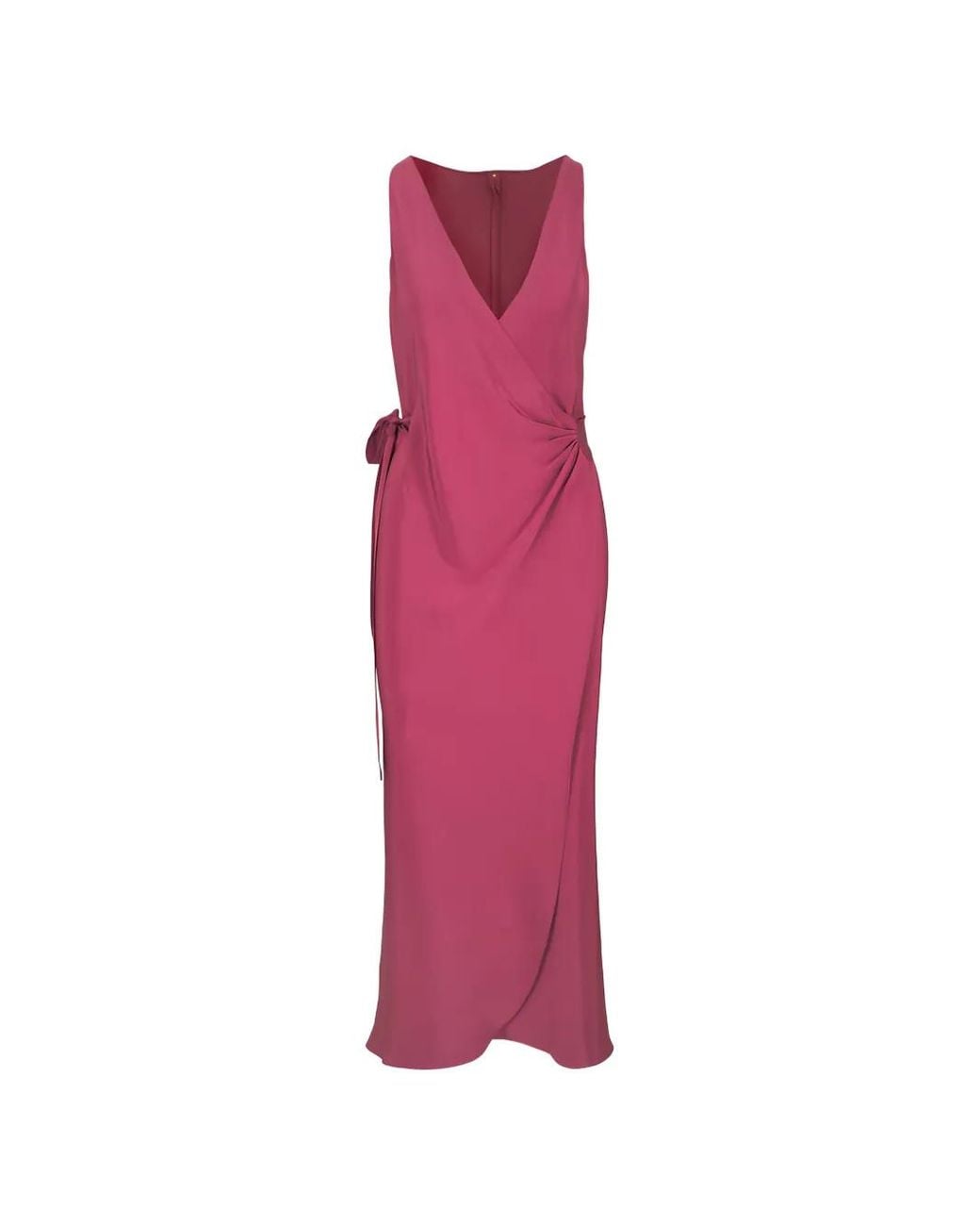 Peter Cohen Pink Sleeveless Wrap Dress