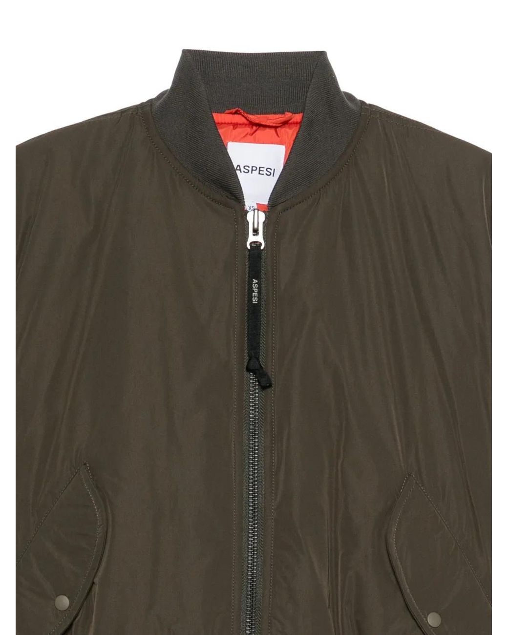 Aspesi Green Gunner Ii Zip-Up Bomber Jacket