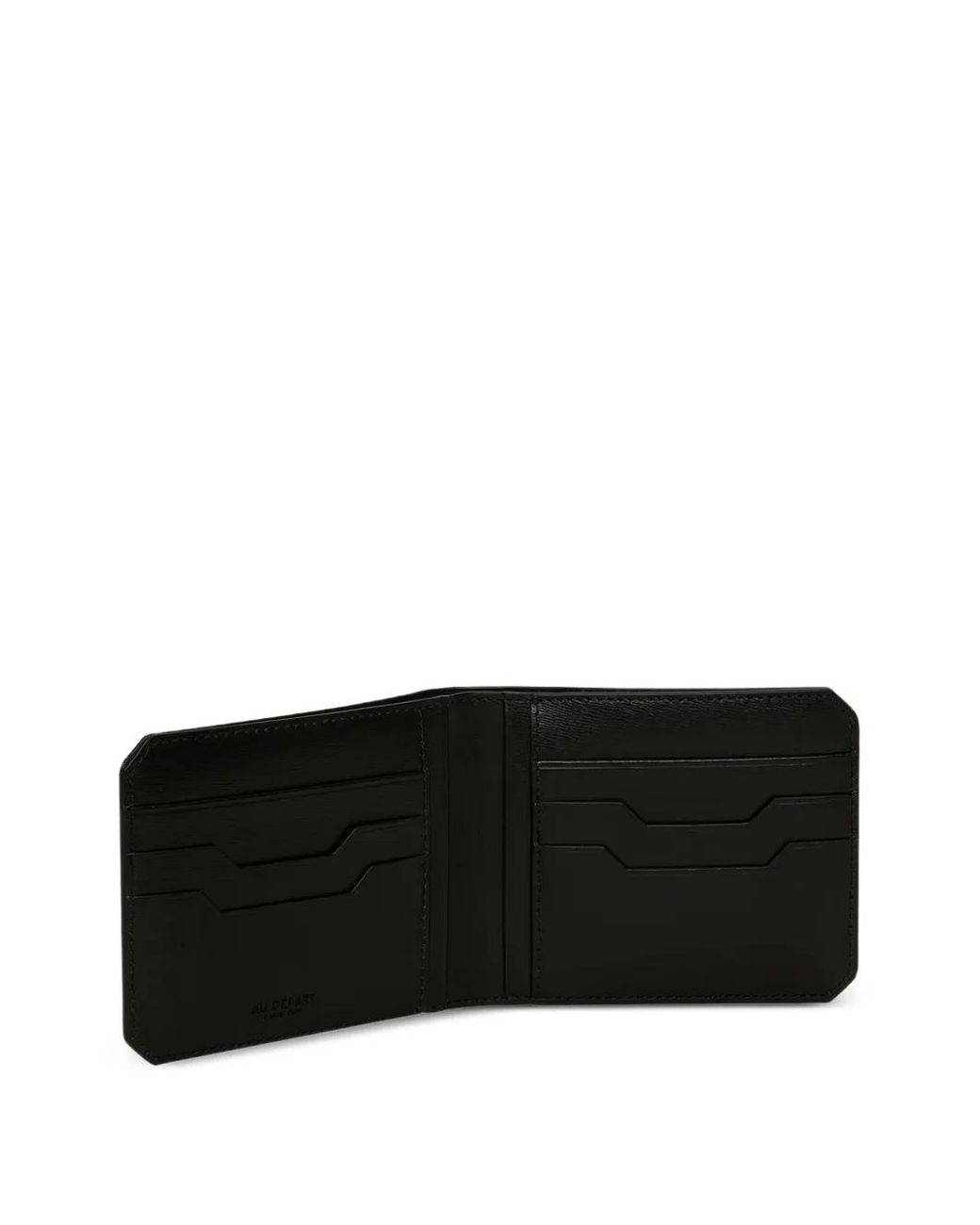 AU DEPART Black Geometric-Pattern Wallet