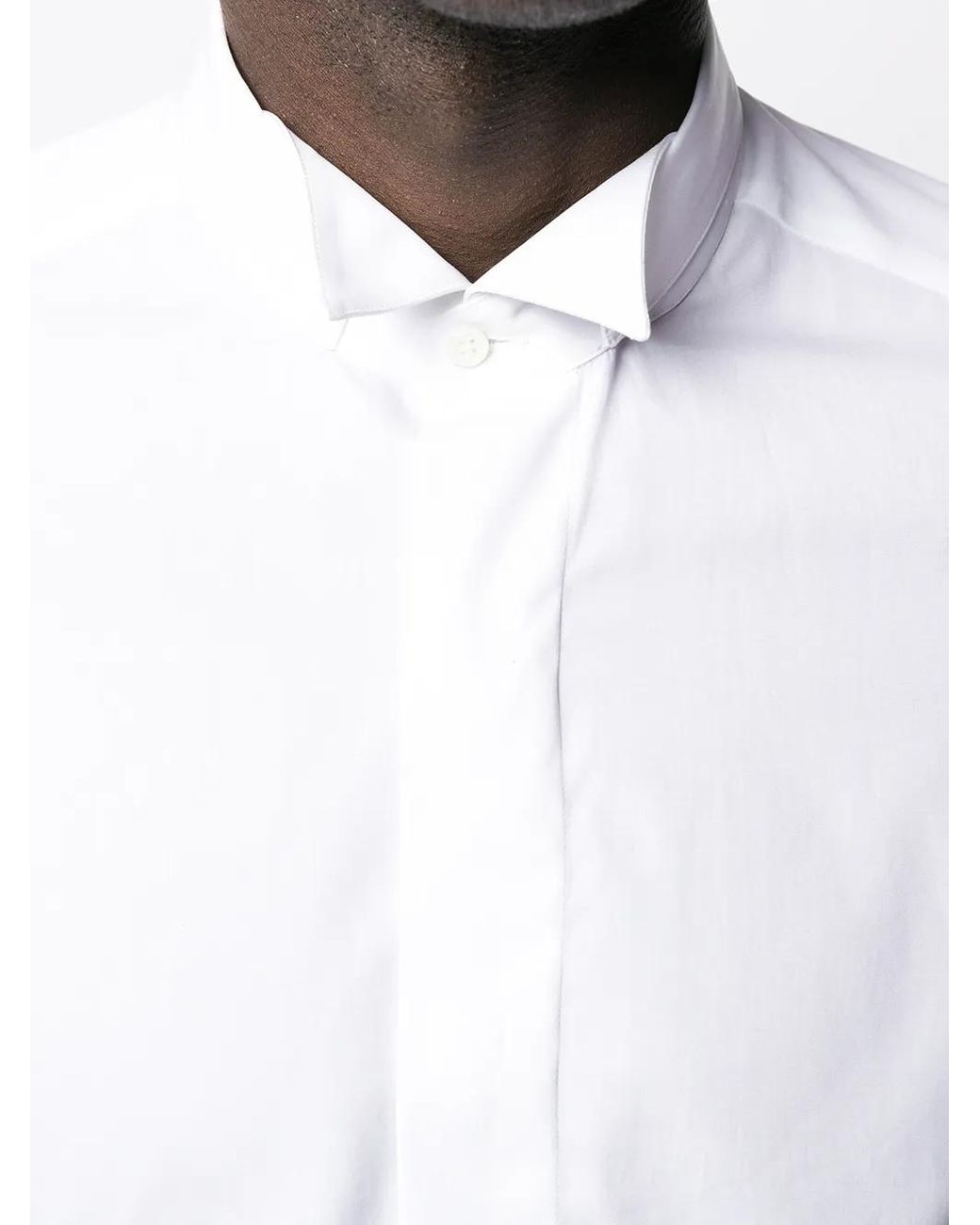 Alessandro Gherardi White Concealed Front Shirt for men