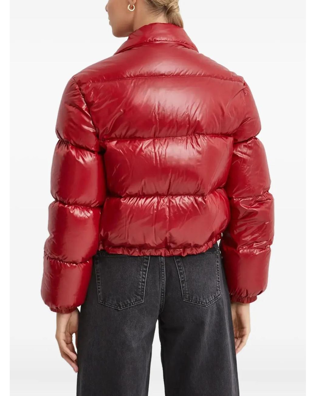 Fay Red Quilted Puffer Jacket