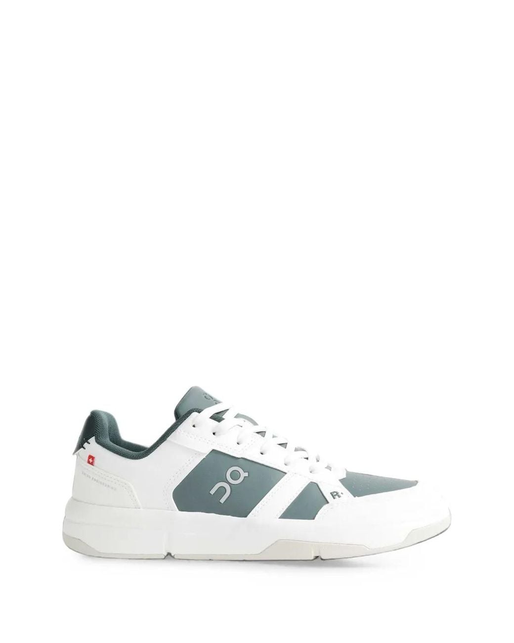 On Shoes White The Roger Clubhouse Lace-Up Sneakers