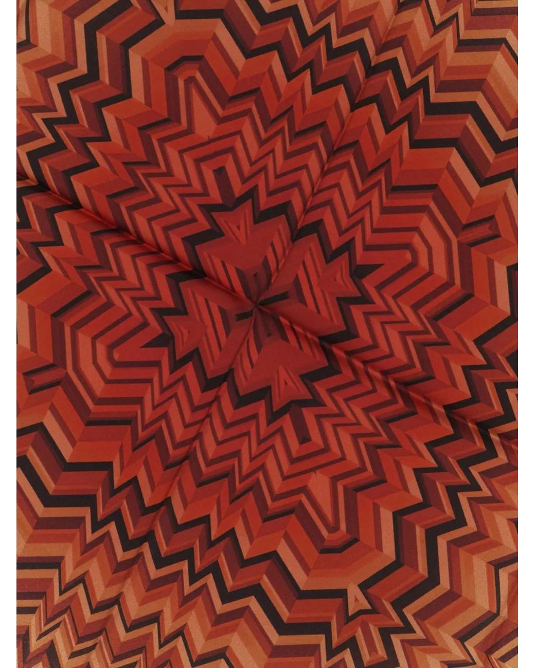 Missoni Brown Geometric Patterned Scarf