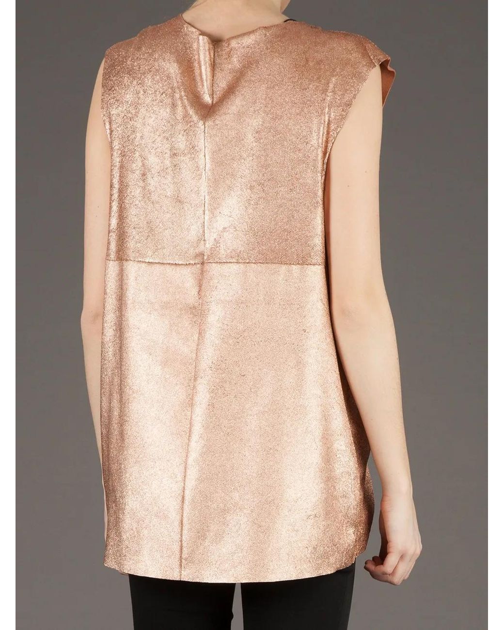 DROMe Sleeveless Top in het Natural