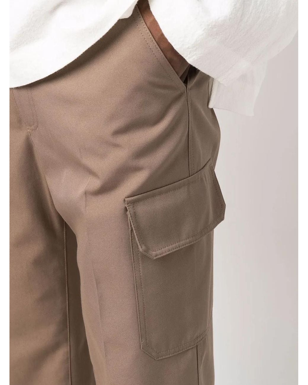 Valentino Garavani Natural Patch Pocket Detail Chinos for men