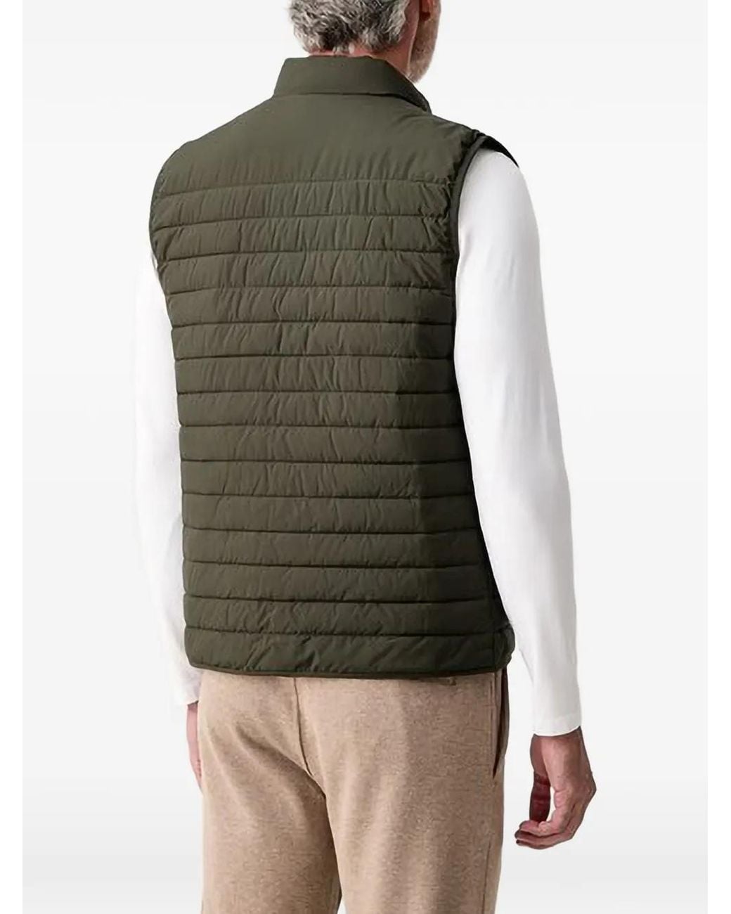 Hackett Green Quilted Gilet for men