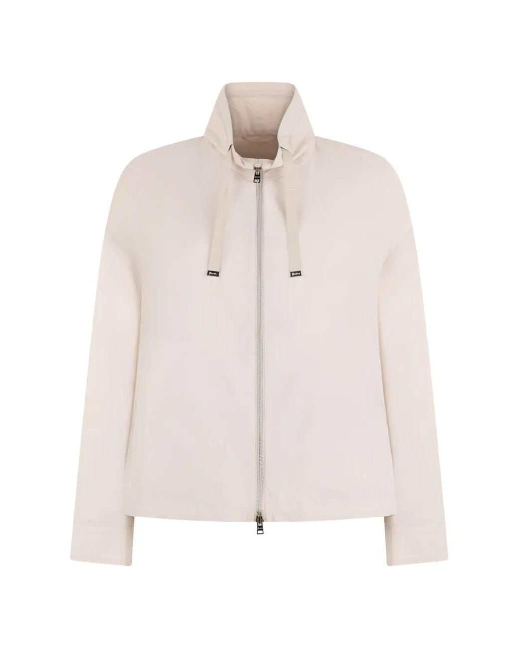 Herno Pink High-Collar Zip-Up Jacket