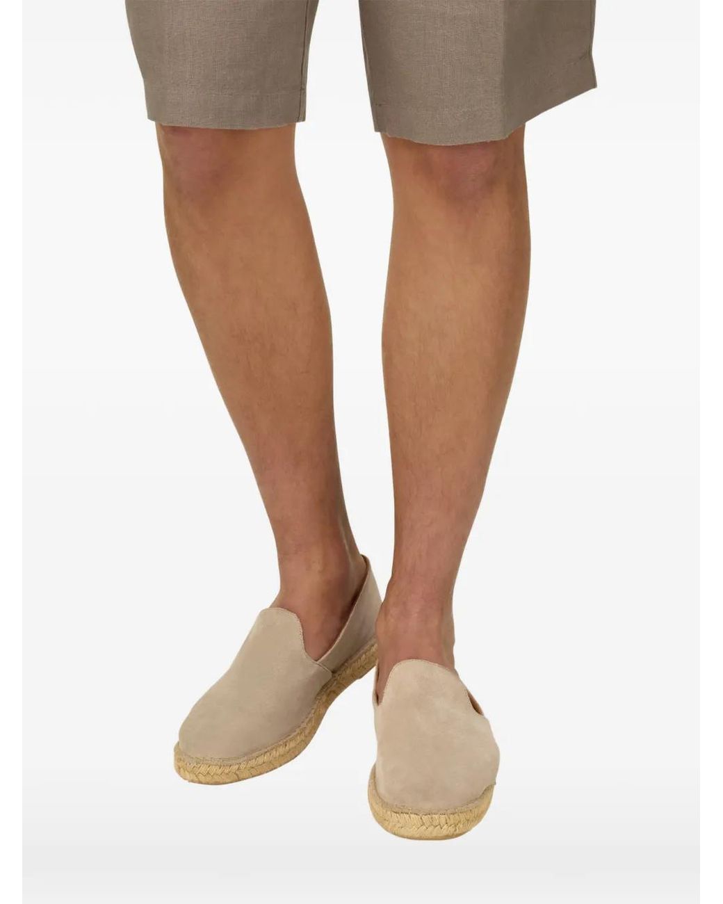Boggi Natural Tellin Suede Leather Espadrilles for men